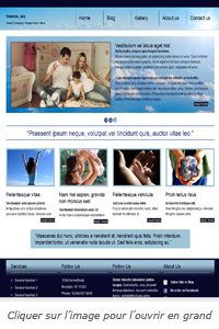 Exemple de design pour un site Internet Pack Boutique Web